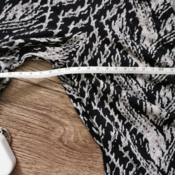 London Times faux wrap shift dress size 4 - Picture 4 of 7